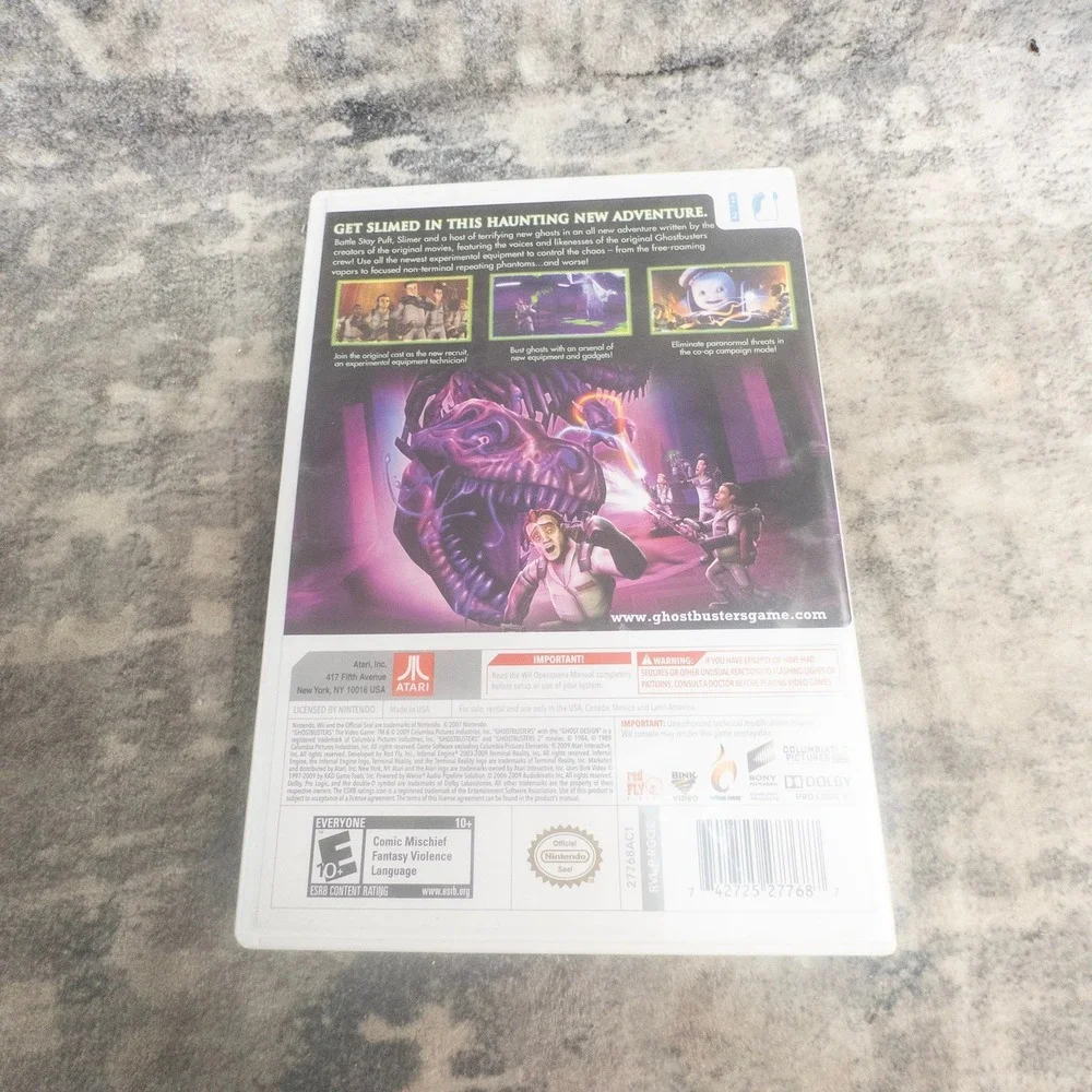 Ghostbusters The Video Game Nintendo Wii Atari 2009 Action Adventure Dan Aykroyd